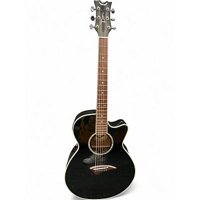 Used Dean PE CBK Black Acoustic Electric Guitar