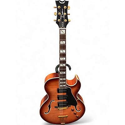 Used Dean Palomino Honey Sunburst Hollow Body Electric Guitar