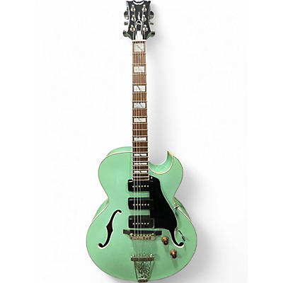 Used Dean Palomino Seafoam Green Hollow Body Electric Guitar