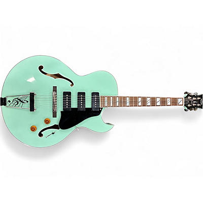 Used Dean Palomino Seafoam Green Hollow Body Electric Guitar