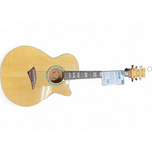 Used Dean Performer FM Natural Acoustic Electric Guitar Natural