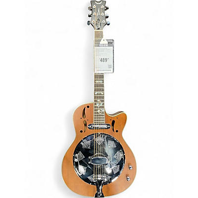 Used Dean RESONATOR CUTAWAY Natural Acoustic Electric Guitar