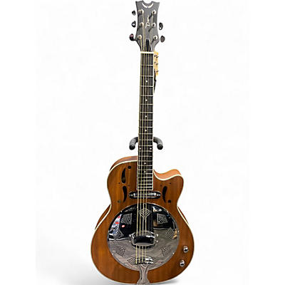 Used Dean RESONATOR SINGLE CUTAWAY Natural Acoustic Electric Guitar