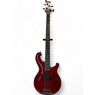Used Dean RHAPSODY Red Electric Bass Guitar