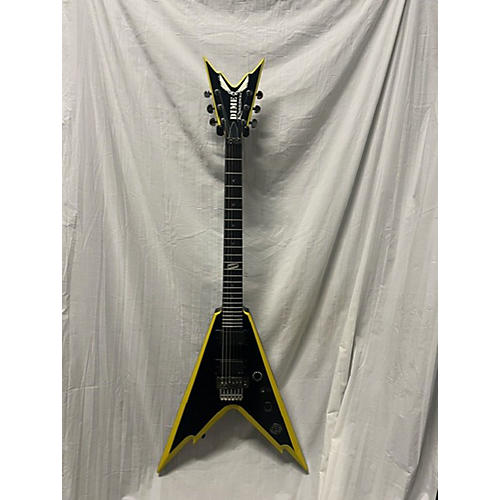 Dean Used Dean Razorback V 255 Black And Yellow Solid Body Electric Guitar Black and Yellow