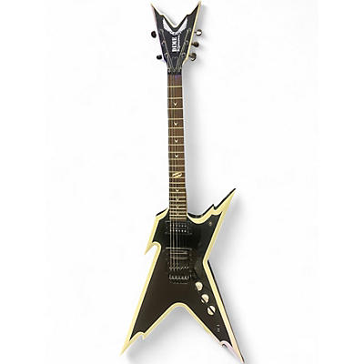 Used Dean Razorback V 255 Black and Silver Solid Body Electric Guitar