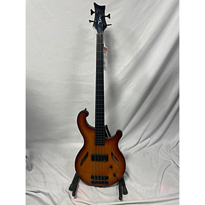 Dean Used Dean Rhapsody 4 Fretless Vintage Sunburst Electric Bass Guitar