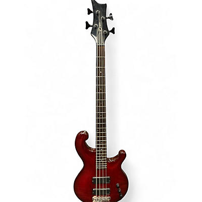 Used Dean Rhapsody 4 string Maroon Electric Bass Guitar