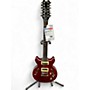 Used Dean SARASOTA Trans Red Hollow Body Electric Guitar Trans Red