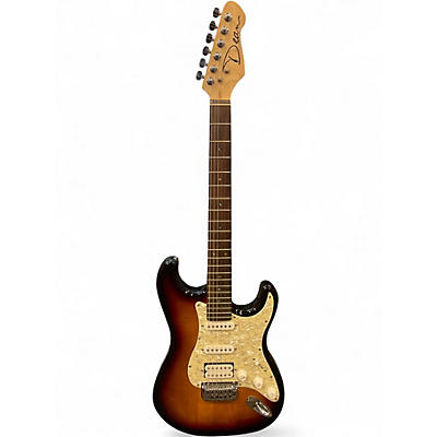 Used Dean STRATOCASTER STYLE SUNBURST Solid Body Electric Guitar