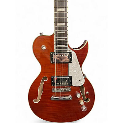 Used Dean Single Cut Hollowbody w/Piezo  Trans Orange Hollow Body Electric Guitar