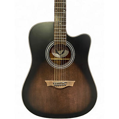Used Dean St. Augustine Dreadnought Cutaway BLACK BURST Acoustic Electric Guitar