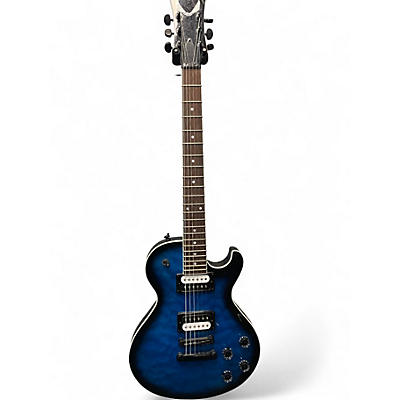 Used Dean Thoroughbred Maple Top Blue Burst Solid Body Electric Guitar
