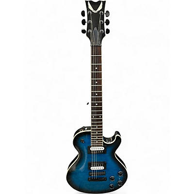 Used Dean Thoroughbred QUILTED BLUE MAPLE Solid Body Electric Guitar