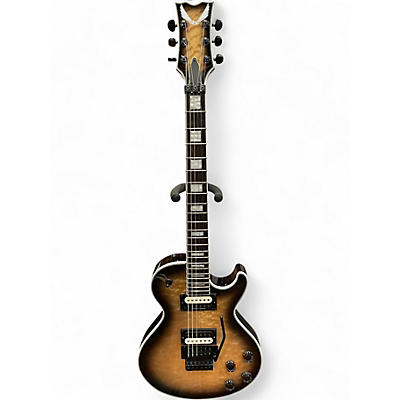 Used Dean Thoroughbred Select Floyd Quilted Maple Natural Black Burst Solid Body Electric Guitar