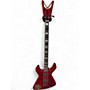 Used Dean USA Demonator 4 Ultimo Trans Red Electric Bass Guitar Trans Red