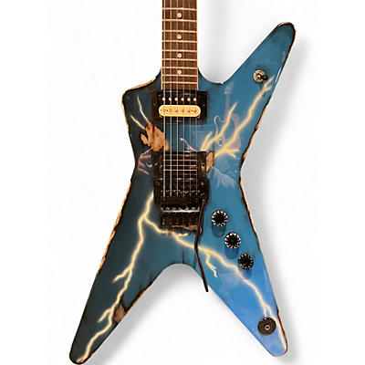 Used Dean USA Dimebag Darrell Rust From Hell ML Lightning Bolt Solid Body Electric Guitar