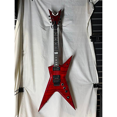 Dean Used Dean USA Dimebag Stealth Red Flame Top Solid Body Electric Guitar