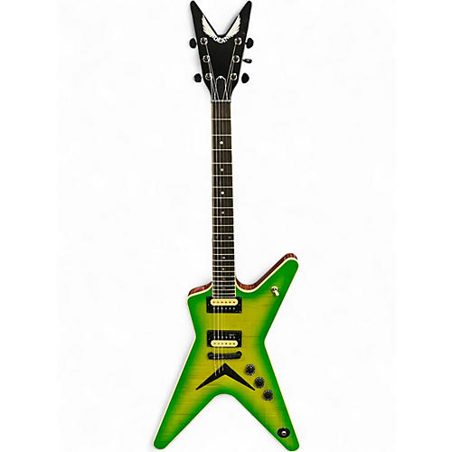 Used Dean USA ML Dime SLIME GREEN Solid Body Electric Guitar SLIME GREEN