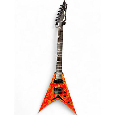 Used Dean USA VMNT Grail Red with Gold Leaf Solid Body Electric Guitar