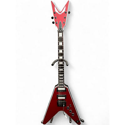 Used Dean V Select 24 Kahler Metalic Red Sain Solid Body Electric Guitar