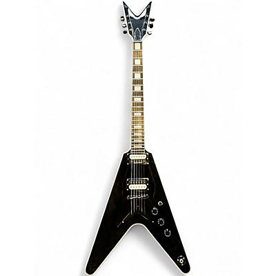 Used Dean V Select Black Solid Body Electric Guitar