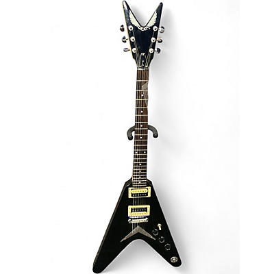 Used Dean V Stealth Black Solid Body Electric Guitar