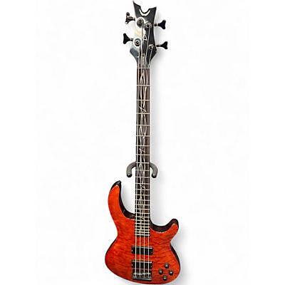 Used Dean VENDETTA TRIBAL Amber Electric Bass Guitar