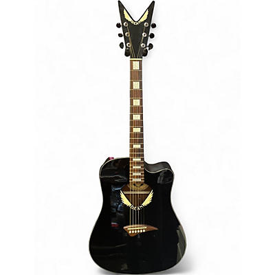 Used Dean VWING BLACK Acoustic Electric Guitar