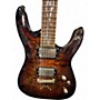 Used Dean Vendetta 4.0 TIger Eye tribal Solid Body Electric Guitar tribal