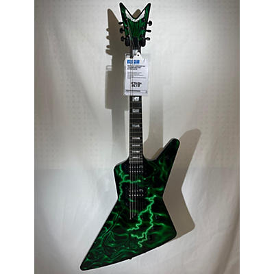 Used Dean Z AIRBRUSHED USA 1/50 Green Solid Body Electric Guitar