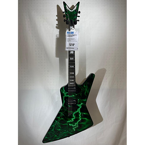 Dean Used Dean Z AIRBRUSHED USA 1/50 Green Solid Body Electric Guitar Green