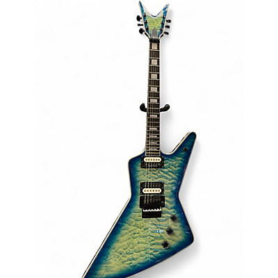 Used Dean Z SELECT QUILT FLOYD Ocean Turquoise Solid Body Electric Guitar