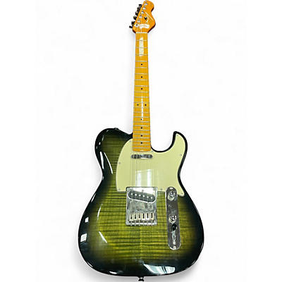 Used Dean Zelinsky DELLATERA PRIVATE LABEL GREEN BURST Solid Body Electric Guitar