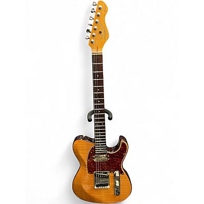 Used Dean Zelinsky Dellatera Private Label Z-Glide Flame Maple Solid Body Electric Guitar