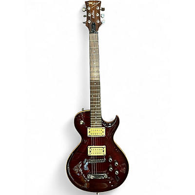 Used Dean Zelinsky Lavoce Custom Quilt Wine Red Solid Body Electric Guitar