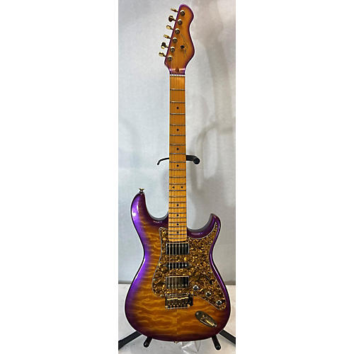 Dean Zelinsky Used Dean Zelinsky Tagliare ATW Custom Purple Yellow Sunburst Solid Body Electric Guitar Purple Yellow Sunburst