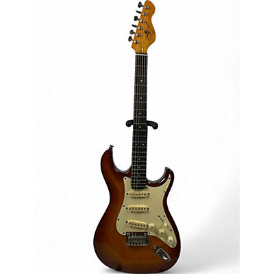 Used Dean Zelinsky tagliare Trans Orange Burst Solid Body Electric Guitar