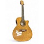 Used Dean eqa12gn burl maple 12 String Acoustic Electric Guitar burl maple