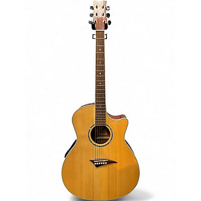 Used Dean exotica bb Natural Acoustic Electric Guitar