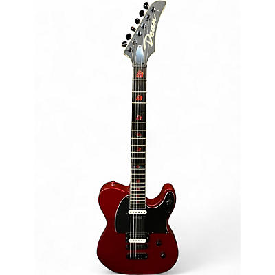 Used Dean nashvegas select Chrome Red Solid Body Electric Guitar