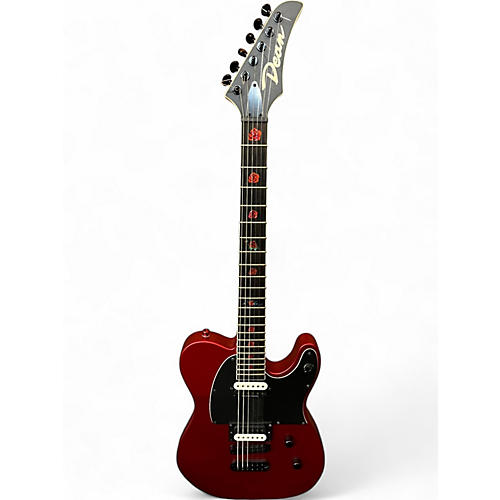 Used Dean nashvegas select Chrome Red Solid Body Electric Guitar Chrome Red