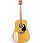 Used Dean tradition one Natural Acoustic Guitar Natural