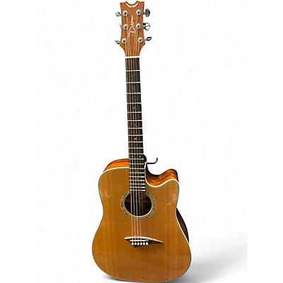 Used Dean tradition s ce Natural Acoustic Electric Guitar