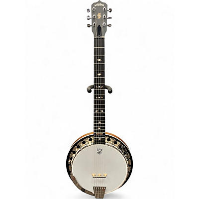 Used Deering B6-E Boston Series 6 String Natural Banjo