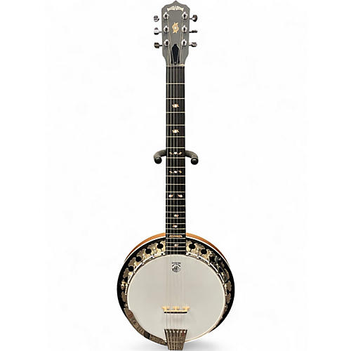 Used Deering B6-E Boston Series 6 String Natural Banjo Natural