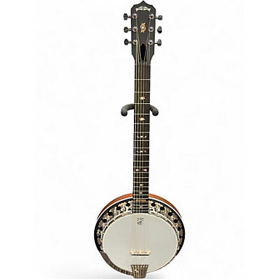 Used Deering B6-E Boston Series 6 String Natural Banjo