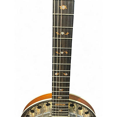 Used Deering B6-E Boston Series 6 String Natural Banjo