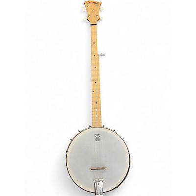 Used Deering Boston 5 Left-Handed Natural Banjo