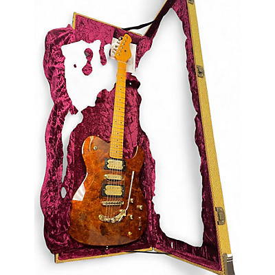 Used Dellatera Deluxe Atw Antiqued Copper Solid Body Electric Guitar